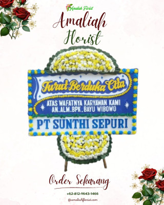 Papan Bunga Duka di Aek Kuo