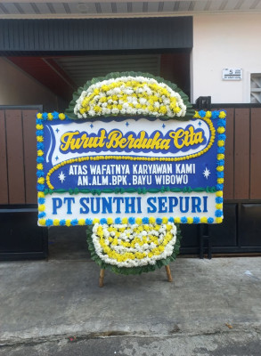 Papan Bunga Duka di Aek Kuo