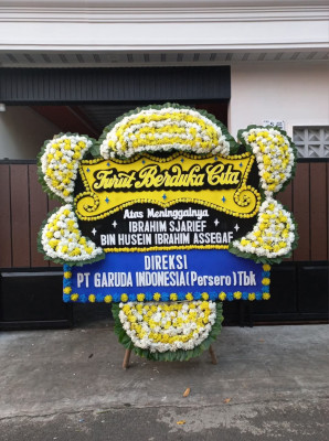 Papan Bunga Duka di Aek Kuo
