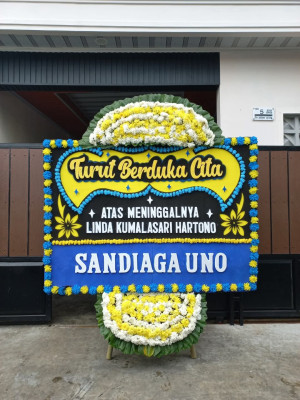Papan Bunga Duka di Aek Kuo